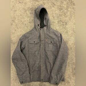Levi's Charcoal Hooded Jacket